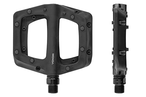 Voxom Flat Pedale Pe26 - Schwarze Fahrradpedale aus hochwertigem Kunststoff mit CrMo-Achse und Industrielager - 719000009, Schwarz Voxom Flat Pedale Pe26 - Schwarze Fahrradpedale aus hochwertigem Kunststoff mit CrMo-Achse und Industrielager - 719000009, Schwarz von Voxom