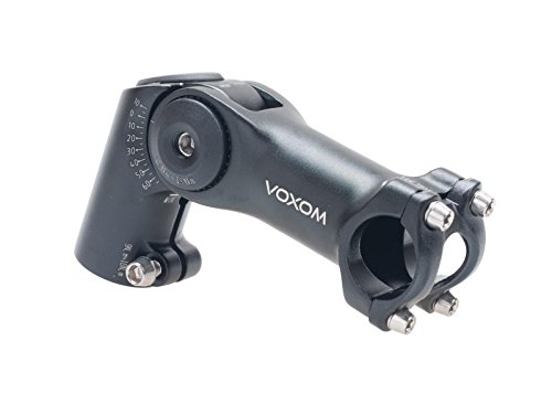 Voxom Vorbau Vb3 schwarz, 25,4mm, 100mm höhenverstellbar, -10/+65, 25,4mm/100mm Länge von Voxom