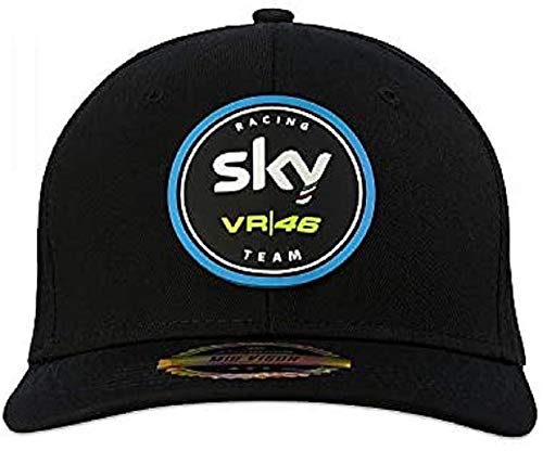 VR46 Kappe Mit Visier Sky Racing,Mann,One Size,Schwarz von Valentino Rossi
