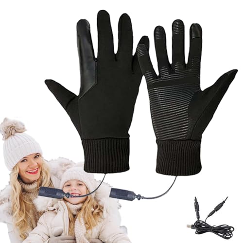 Electric Heated Gloves, Heated Skiing Gloves, Heated Work Gloves, Waterproof Touchscreen Gloves, Rechargeable Heated Gloves, Windproof Motorcycle Gloves, Winter Sports Gloves, Thermal Electric Gloves von Vriusi