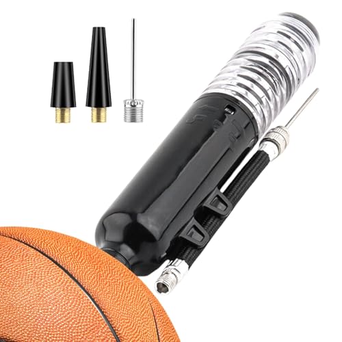 Tragbare Luftpumpe, High Pressure Sports Ball Handpumpe, manuelle Luftpumpe, Labor Saving Pump für Basketball, Fußball, Volleyball, Quick Inflation Pump für Sportbälle von Vriusi