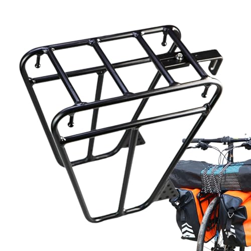 Vriusi Cycling Cargo Rack, Luggage Touring Carrier Racks, Front Pannier Rack, Luggage Rack, Carrier, Cycling Equipment, Bicycle Cargo Carrier, Touring, Pannier Rack for Cycling von Vriusi