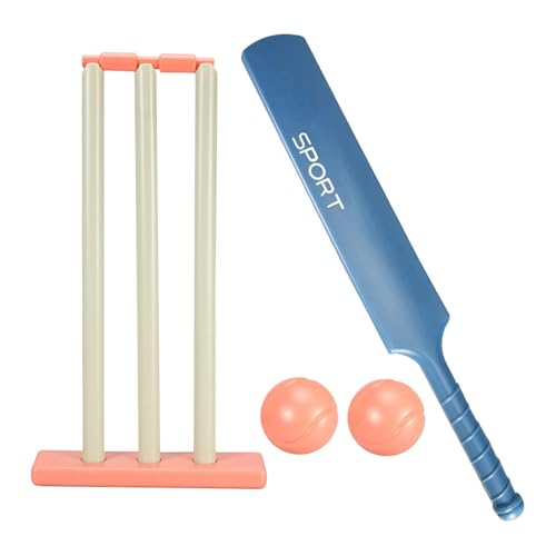 Vriusi Kinder Bat Ball Set, Kinder Bat Ball Set mit Stumps, Interaktiver Sport, Hand-Eye Koordination Training Sports Games, perfekt für Kinder von Vriusi