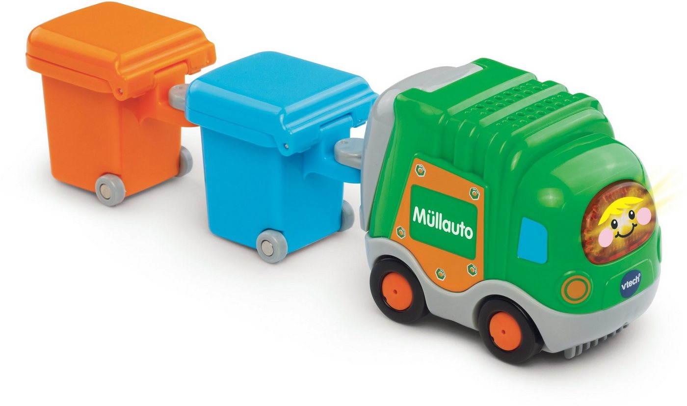 Vtech® Spielzeug-Müllwagen Tut Tut Baby Flitzer, Müllauto & 2 Mülltonnen von Vtech®
