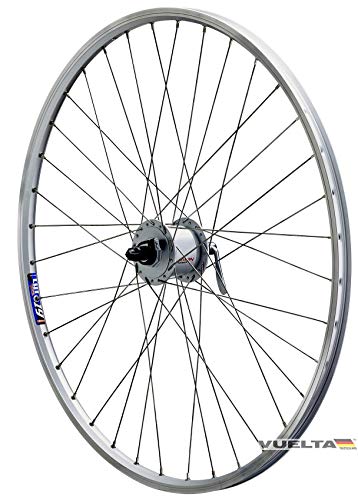 Vuelta Fahrradfelge 28 Zoll Vorderrad inkl. Shimano Nexus DHC30003QAAS QR - Made in Germany Vorderrad Felge Silber - V-Brakes/Felgenbremse, 622x19C Hohlkammer-Felge 1600g, Laufrad Fahrradfelgen Cut 19 Vuelta Fahrradfelge 28 Zoll Vorderrad inkl. Shimano Nexus DHC30003QAAS QR - Made in Germany Vorderrad Felge Silber - V-Brakes/Felgenbremse, 622x19C Hohlkammer-Felge 1600g, Laufrad Fahrradfelgen Cut 19 von Vuelta