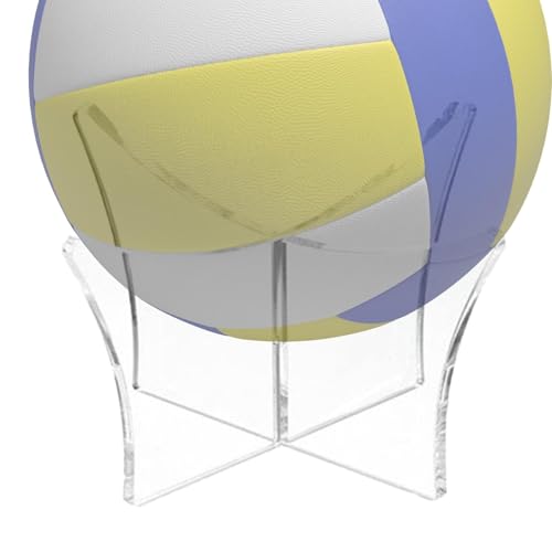 Vuggdt Acryl-Ball-Ständer, transparenter Softball-Display-Halter, Volleyball-Präsentationsständer, Fußballhalter für Displays, Fußball-Halter für Vitrinen von Vuggdt