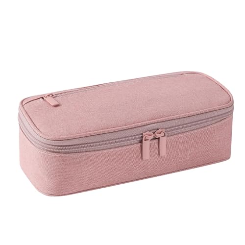 Vuggdt Federmäppchen mit großem Fassungsvermögen – Reißverschluss-Schreibwaren-Organizer – Stift-Organizer, Make-up-Tasche, Schreibtisch-Organizer, Stifteetui für College und Schule, rose, Refer to von Vuggdt