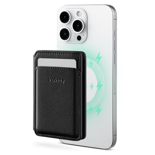 Vulkitty Magsafe Wallet RFID-blockierendes Leder 3-Karten-Etui Magnetisches Wallet mit Ausweisfenster für iPhone 16/15/14/13/12 Serie, mit Geldscheinfach und Druckknopfverschluss Vulkitty Magsafe Wallet RFID-blockierendes Leder 3-Karten-Etui Magnetisches Wallet mit Ausweisfenster für iPhone 16/15/14/13/12 Serie, mit Geldscheinfach und Druckknopfverschluss von Vulkitty