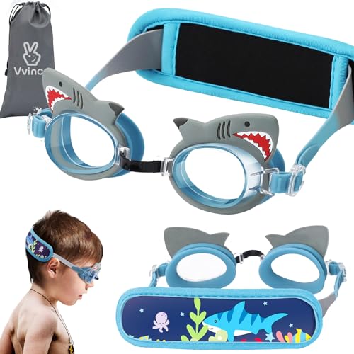 Vvinca Kinder-Schwimmgoggles mit Stoffriemen Vvinca Kinder-Schwimmgoggles mit Stoffriemen von Vvinca