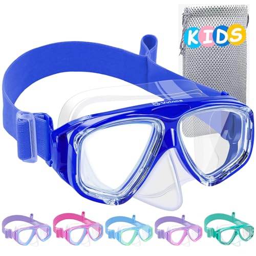 Vvinca Schwimmbrille für Kinder mit Nasenschutz und Stoffband, bruchsicher, antibeschlag- und wasserdicht für Kinder von 3–14 Jahren Vvinca Schwimmbrille für Kinder mit Nasenschutz und Stoffband, bruchsicher, antibeschlag- und wasserdicht für Kinder von 3–14 Jahren von Vvinca
