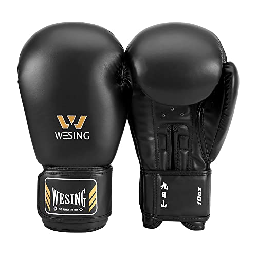 Wesing Professionelle Schnürtraining Boxhandschuhe Fight Punching Gloves von W WESING