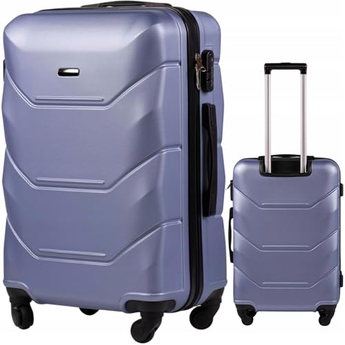 Wings Harschalen Koffer | Leicht Reisekoffer Trolley | Hard Shell Rollkoffer mit Schloss und Rollen von W WINGS