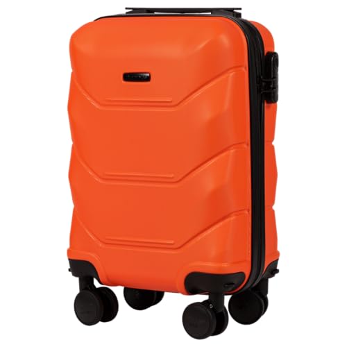 Wings Harschalen Koffer | Leicht Reisekoffer Trolley | Hard Shell Rollkoffer mit Schloss und Rollen von W WINGS