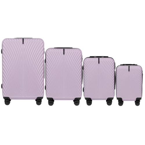 Wings Harschalen Koffer | Leicht Reisekoffer Trolley | Hard Shell Rollkoffer mit Schloss und Rollen von W WINGS