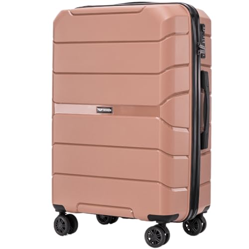 Wings Harschalen Koffer | Leicht Reisekoffer Trolley | Hard Shell Rollkoffer mit Schloss und Rollen von W WINGS