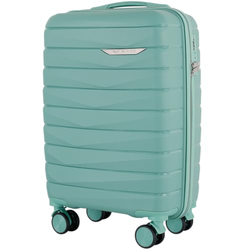 Wings Harschalen Koffer | Leicht Reisekoffer Trolley | Hard Shell Rollkoffer mit Schloss und Rollen von W WINGS