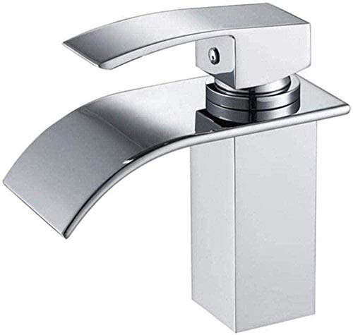 Faucet Wasserhähne, Wasserhähne, moderner Wasserturm, Einhand-Badezimmer-Waschtisch-Wasserhahn, Waschtischmischer, Badezimmer-Wasserhahn, alle Kupfer-Waschbecken, heiß und kalt, unter dem Waschbecken, von WACEH