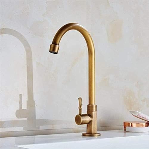 WACEH Faucet Küchenarmaturen, Küchenarmatur, Wasserhahn, Einzel-Kaltwasserhahn, Antik-Finish, Messingarmaturen, Badarmatur, Waschtischarmaturen, Torneiras Küchenarmatur, Af1066 Armaturen Water-tap von WACEH