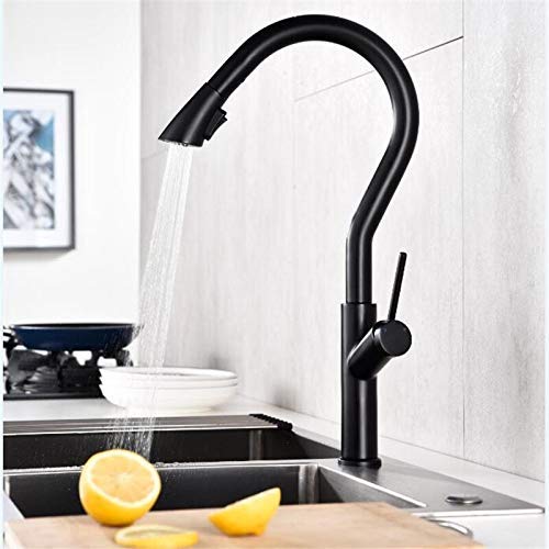 WACEH Faucet Wasserhahn, Küchenspüle-Mischbatterie, Wasserhähne, Küchenarmatur, Chrom (Nero) Water-tap von WACEH