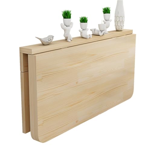 An der Wand montierter Klapp-Esstisch, Küchenklapptische für kleine Räume aus Holz, herunterklappbarer Wandtisch, Werkbank, faltbarer Computertisch (Größe: L120 x B40 cm/L47 x B16 Zoll) To pursue von WADRBSW