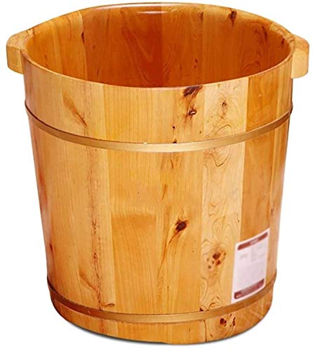 Holz Fußbad Eimer Haushalt Geschenk Fußbad Holzwanne, Holz Fußbecken Haushalt Holz Fußbad Fass Holz Massivholz Schaum Becken Gesundheit Fußbad Fass Fuß Badewanne Haushaltsgegenstände Dekoration (C To von WADRBSW