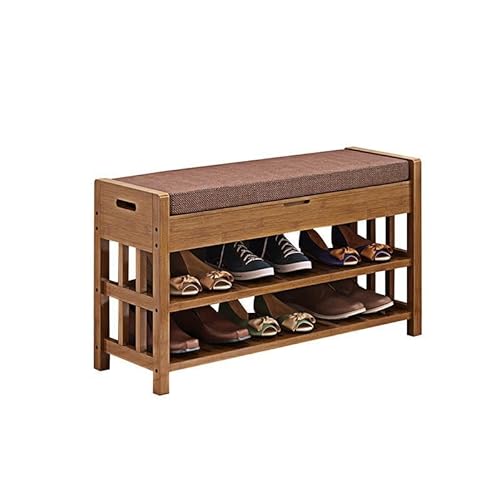 WADRBSW Schuh-Organizer-Regal, Hocker, Schließfach, Schuhregal, Türöffnung, moderner funktionaler einfacher Schuhschrank, Schuhe tragen, Schuhe wechseln, Holzschuhe, Flurschrank, Schuhregal für den von WADRBSW