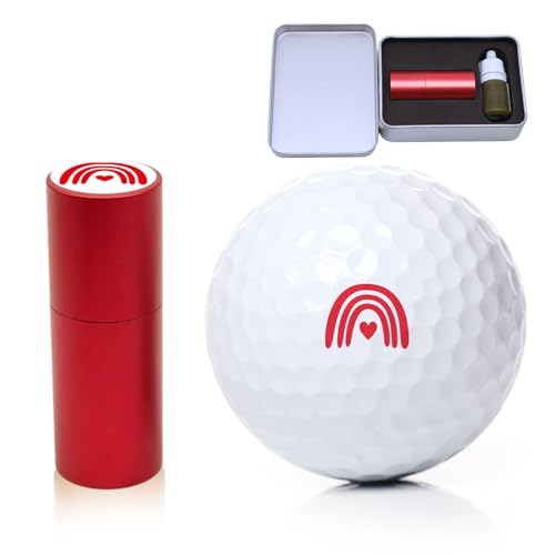 WAHXIAOSW Golfball-Stempel, wasserdichter Golfball-Stempel, Golfball-Marker-Stempel zur Identifizierung von Golfbällen, Golf-Zubehör für Damen, Golfergeschenk, Golfball-Zubehör, von WAHXIAOSW