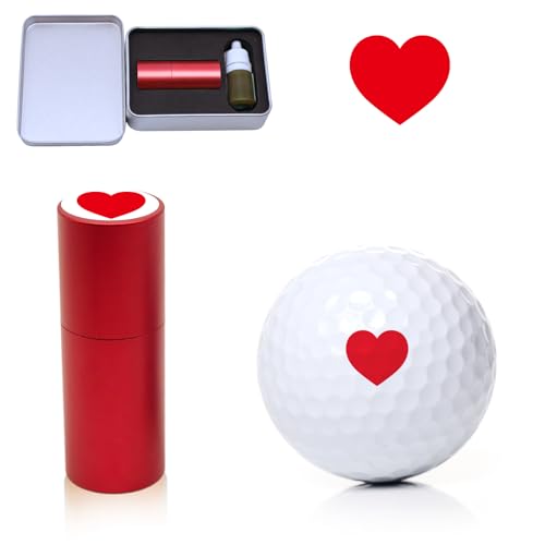 WAHXIAOSW Golfball-Stempel, wasserdichter Golfball-Stempel, Golfball-Marker-Stempel zur Identifizierung von Golfbällen, Golf-Zubehör für Damen, Golfergeschenk, Golfball-Zubehör, von WAHXIAOSW