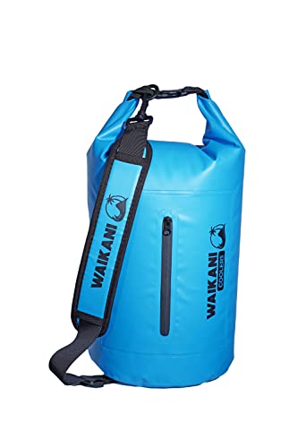 WAIKANI Cooler Dry Bag – Dry Bag Kühltasche, wasserfester Kühlrucksack, wasserdichter Beutel, Rolltop Tasche, Cooler Bag - 15l blau von WAIKANI
