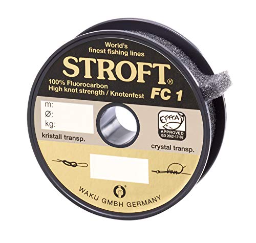 WAKU Schnur STROFT FC1 Fluorocarbon 100m 0,240mm-5,2kg von WAKU