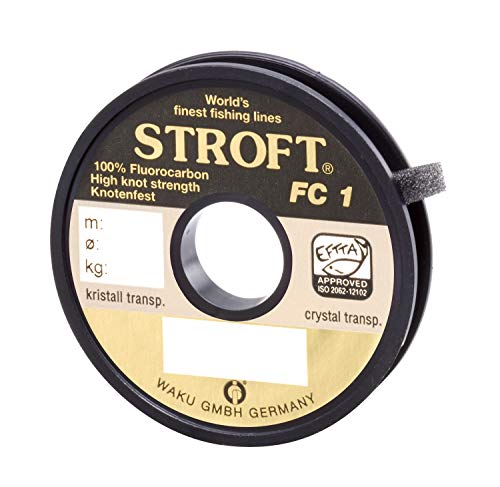 Stroft FC1 Monofile Angelschnur, 25 m, grau, Unisex, 0,220mm-4,2kg von WAKU