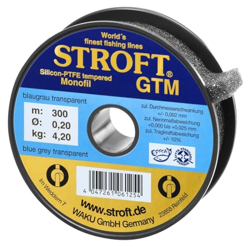 Schnur STROFT GTM Monofile 300m, 0.200mm-4.2kg Schnur STROFT GTM Monofile 300m, 0.200mm-4.2kg von WAKU
