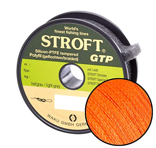 WAKU Schnur STROFT GTP Typ R Geflochtene 100m orange R5-0,250mm-11kg von WAKU