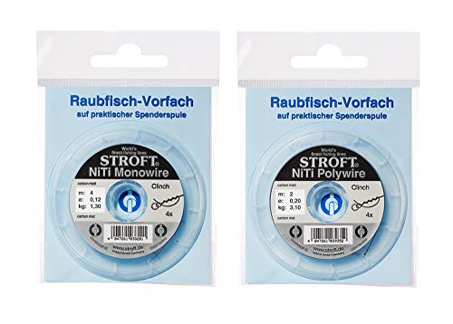 WAKU Stroft Vorfachschnur NiTi Monowire 4m, 0.20mm 4.2kg von Waku