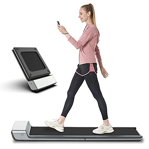 WALKINGPAD P1 Laufband Klappbar Laufband für Zuhause 0,5-6km/h 1PS Motor 746W mit App und Fernbedienung, Ultra Slim Walking Treadmill für Heimfitnessübungen von WALKINGPAD