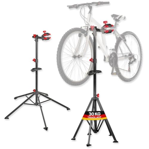 WALTER Fahrrad Reparaturständer, Montageständer, belastbar bis 30 kg, klappbar, fünfbeinig, individuell einstellbare Arbeitshöhe zwischen 108cm und 190cm, inkl. Schrauben- und Werkzeugablage WALTER Fahrrad Reparaturständer, Montageständer, belastbar bis 30 kg, klappbar, fünfbeinig, individuell einstellbare Arbeitshöhe zwischen 108cm und 190cm, inkl. Schrauben- und Werkzeugablage von WALTER
