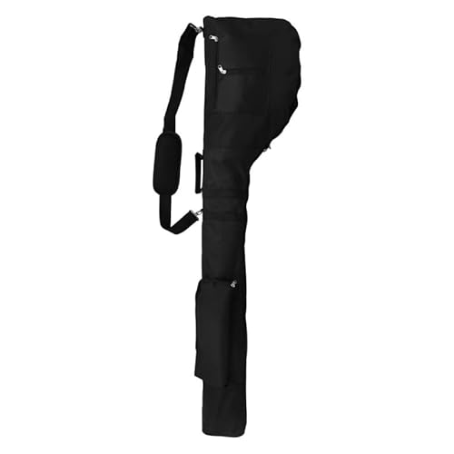 Golftasche Pencilbag Golfschlägertasche, Nylon, umweltfreundliches Material-Set, weich, faltbar, tragbar, Golfzubehör Pencilbag Reisebag(Noir) von WANGBINGXING