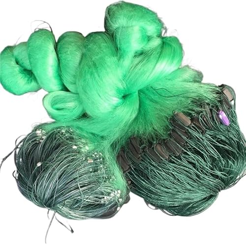 Monofilament-Angelfalle 3 Schichten Fischernetz Fisch Gill Net Mit Schwimmern 85/90/95/100m Länge 2/3/4m Tiefe Nylon Sinking Angelfalle Netzwerk Klebriges Netz Stellnetz Zum Fischen(85M 3M 2x2cm) von WANGBINGXING