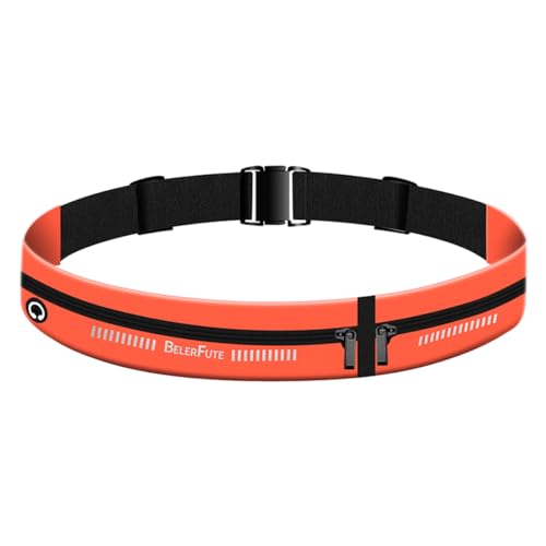 Laufgürtel für Handy Sport Jogging Wasserdicht Klein Dünn Damen Bauchtasche Sportlich Herren Sportgürtel Bauchtasche, Orange, S Laufgürtel für Handy Sport Jogging Wasserdicht Klein Dünn Damen Bauchtasche Sportlich Herren Sportgürtel Bauchtasche, Orange, S von WANGCL
