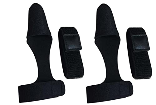 WANGCL 2 Paar Angelrutenhülsen, erweiterbare Neopren-Handschuhe für Angelruten, Schutzkappe und Rutenriemen von WANGCL