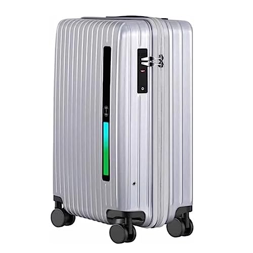 WANGLIDD Tragbarer Koffer Smart-Koffer Großraumkoffer mit Rollen und USB-Ladefunktion Handgepäck Smart Search von WANGLIDD