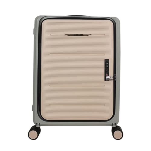 WANGLIDD Trolley-Koffer mit Reißverschluss, Faltbarer Koffer, multifunktionaler Reisetrolley, 20-Zoll-Boarding-Reisekoffer mit Universalrädern und Passwortbox von WANGLIDD