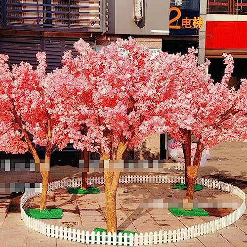 1,5 x 1 m/4,9 x 3,2 Fuß große Pflanze, künstliche Kirschblütenbäume, rosa Wunschbaum, gefälschte Seidenblume, Pfirsichbaum, für drinnen und draußen, Party, Restaurant, Einkaufszentrum, Dekoration, 4 von WANGLL