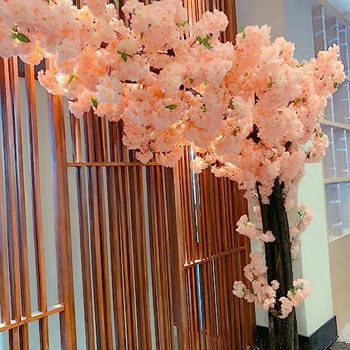 WANGLL 1,8 x 1 m/5,9 x 3,2 Fuß große Simulationspflanze, japanische künstliche Kirschblütenbäume, künstliche Seidenblume, Pfirsichbaum, für drinnen und draußen, Party, Restaurant, Einkaufszentrum, von WANGLL