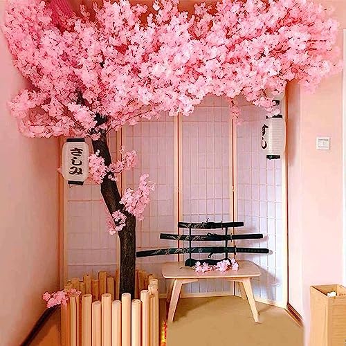 WANGLL Künstliche Bäume, künstlicher Kirschblütenbaum, Sakura-Baum, Dekoration, Kirschblütenranken, für drinnen und draußen, Zuhause, Büro, Party, Hochzeit, C-3 x 3 m von WANGLL