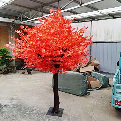WANGLL Künstlicher japanischer Ahornbaum, Simulations-Ahornbaum, Wunschbaum, künstliche Pflanze für draußen Herbstdekoration, gefälschter Herbstbaum 1,2 x 0,8 m/3,9 x 2,6 Fuß von WANGLL