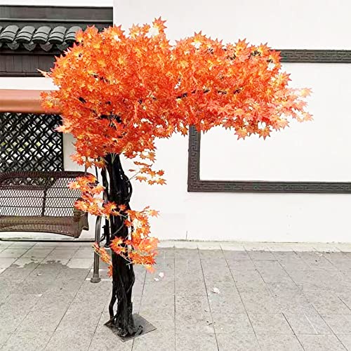 WANGLL Künstlicher japanischer Ahornbaum, Simulations-Ahornbaum, Wunschbaum, künstliche Pflanze für draußen Herbstdekoration, gefälschter Herbstbaum 3,5 x 3,5 m/11,5 x 11,5 Fuß von WANGLL