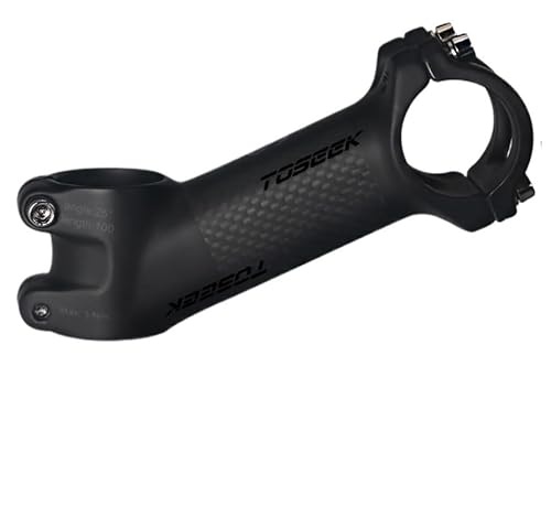 WANGSHAOWEI Lenkervorbau 31,8mm Carbon Fiber Vorbau 25/35 Grad Fahrrad Vorbau Ultraleicht Fahrrad Tisch 70/80/90/100mm Power Fahrrad Zubehör Fahrrad Vorbau(17Degree-70mm-Matte) von WANGSHAOWEI