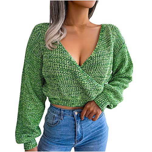WANGTIANXUE Elegant Strickwaren Pullover Casual Pulli Bauchfrei Oberteile Gestrickt Winter Crop Strickpullover Damen Sweater, Warmer Grobstrickpullover Stricken Pullover Klassisches Einfarbig Sexy WANGTIANXUE Elegant Strickwaren Pullover Casual Pulli Bauchfrei Oberteile Gestrickt Winter Crop Strickpullover Damen Sweater, Warmer Grobstrickpullover Stricken Pullover Klassisches Einfarbig Sexy von WANGTIANXUE