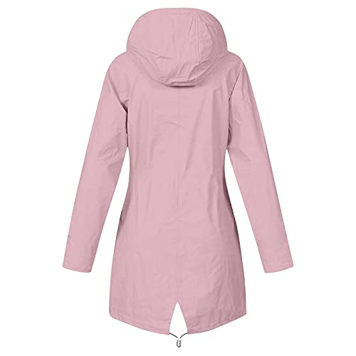 WANGTIANXUE Regenjacke Damen Gutschein wasserdichte Softshelljacke Outdoorjacke Atmungsaktive Packbare Übergangsjacke Leichte Jacke mit Kapuze für Frühlings Herbst zum Wandern Trekking Fahrrad von WANGTIANXUE